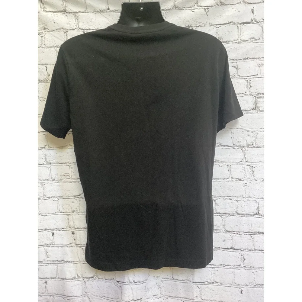Banana Republic Mens Eco Premium Wash T-Shirt Black Short Sleeve Crew Neck L